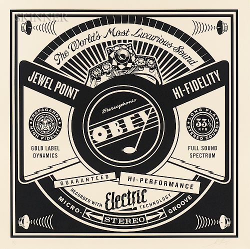 Shepard Fairey (American, b. 1970)  Luxurious Sounds