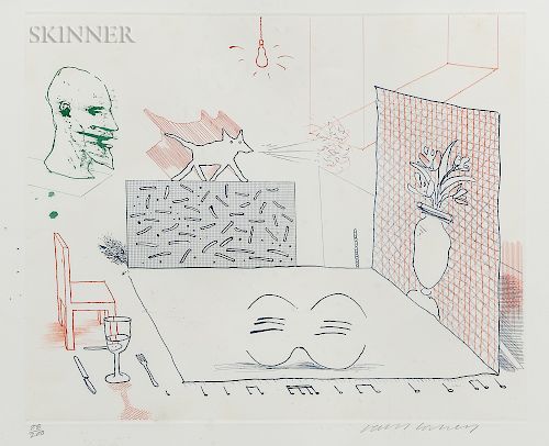 David Hockney (British, b. 1937)  Discord Merely Magnifies