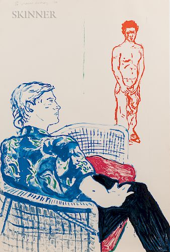 David Hockney (British, b. 1937)  Joe with David Harte