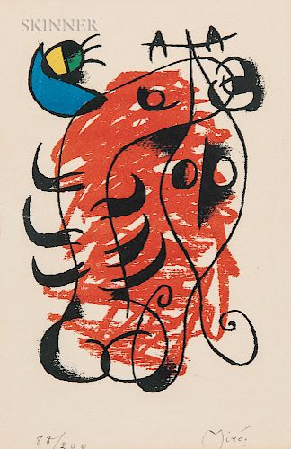 Joan Miró (Spanish, 1893-1983)  La boîte alerte