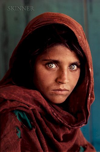 Steve McCurry (American, b. 1950)  Afghan Girl (Sharbat Gula), Refugee Camp, Pakistan