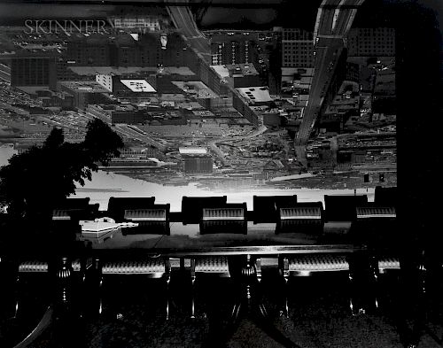 Abelardo Morell (Cuban/American, b. 1948)  Camera Obscura Image of Boston View Looking Southeast in Conference Room