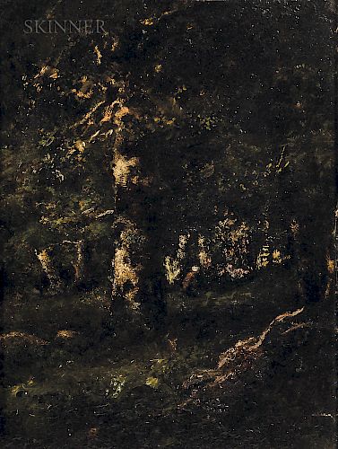 Camille Magnus (French, 1850-1877)  Barbizon Landscape
