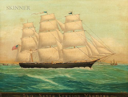 American School, 19th Century  Ship "Nancy" Leaving Whampoa