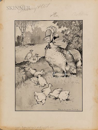 Harrison Cady (American, 1877-1970), Three Illustrations from Tommy and the Wishing Stone: Mother Goose had only to speak; With Peter,