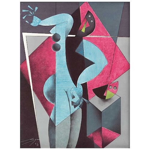 BYRON GÁLVEZ,“Untitled”, from the portfolio Color, Shape, and Sound of Art in Mexico, Screenprint P/T, 30.9 x 22.8” (78.5 x 58 cm) 