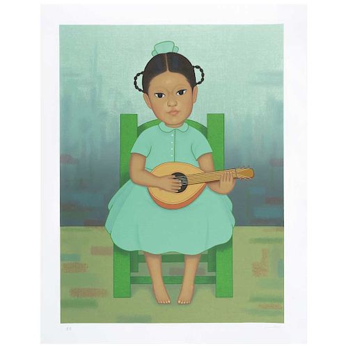 GUSTAVO MONTOYA, Sin título, de la serie Niños Mexicanos (“Untitled, from the Mexican Children Series"), Screenprint P.T., 23.6 x 17.7” (60 x 45 cm)
