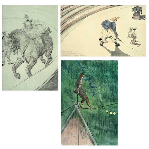 Henri Toulouse-Lautrec, Various Screenprints, 10.6 x 7.2” (27 x 18.5 cm), Pieces: 3