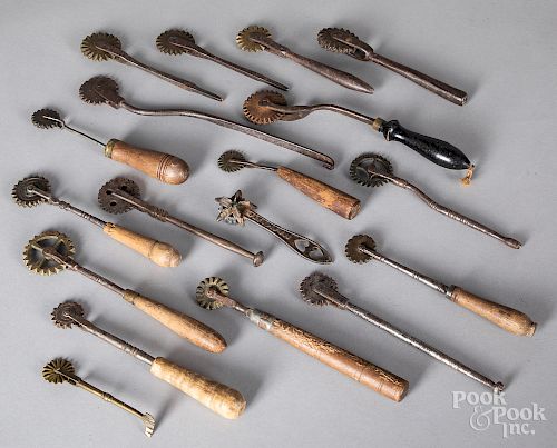 Collection of antique pie crimpers