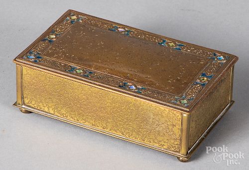 Tiffany Furnaces bronze dresser box