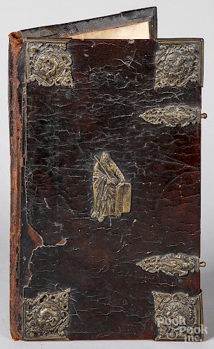 Continental leather book cover