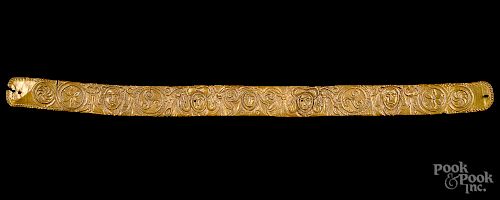 24K gold band with Celtic imagery, 2nd-1st c. A.D