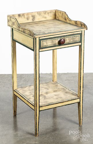 New England Federal painted washstand