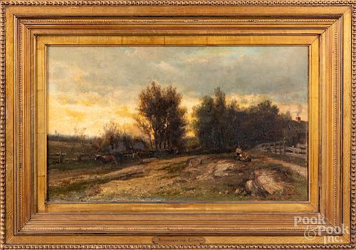 Kruseman Van Elten oil on canvas landscape
