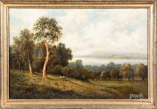 Henry Cooper pair of oil on canvas landscapes
