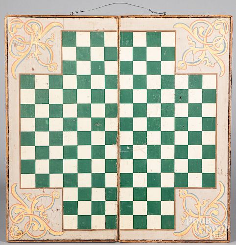 Painted folding gameboard