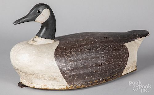 Canvas covered goose decoy