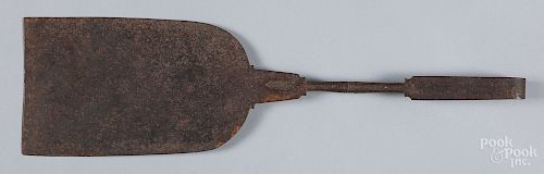Large wrought iron spatula