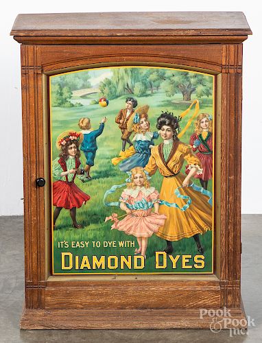 Diamond Dyes spool cabinet