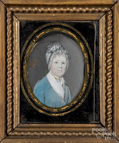 William MS Doyle miniature portrait of a woman
