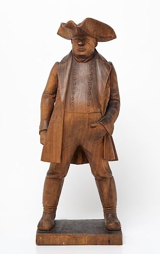 Franz Barwig Carved Wood Sculpture of a Man