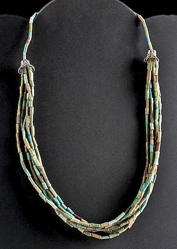 Egyptian Faience Bead Necklace