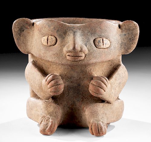 Maya Pottery Vessel - Kinkajou Form