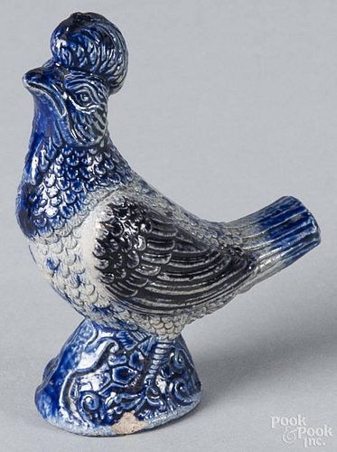German stoneware bird whistle, 3 7/8'' h.