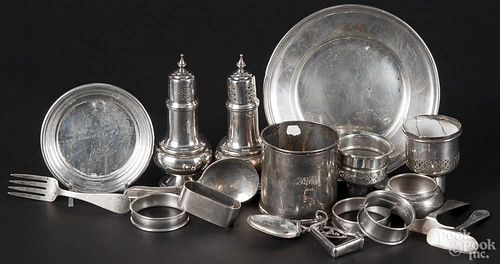 Sterling silver table articles, 18.45 ozt.