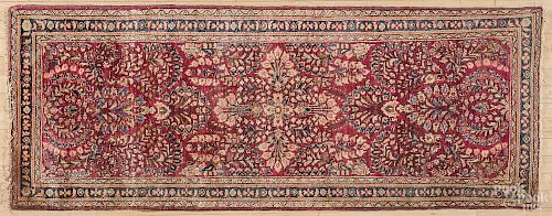 Sarouk carpet, ca. 1920, 6' 5'' x 2' 5''.