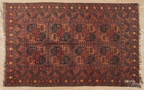 Semi-antique Bohkara carpet, 9' 5'' x 5' 8''.