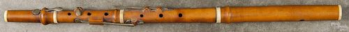 Antique maple clarinet, 23 1/4'' l.