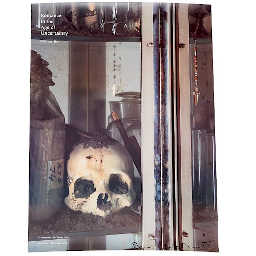 Damien Hirst, signed exhibition poster