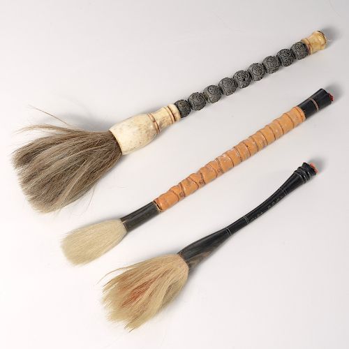 (3) Chinese scholar's ink brushes
