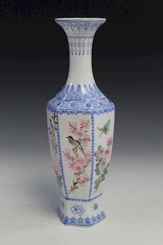 Chinese Egg-shell Porcelain Vase.