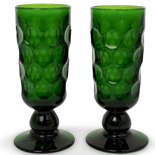 (2 Pc) Portieux Vallerysthal Glass Cups