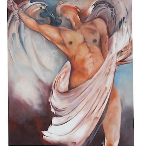 Nestor Romero Arevalo (B. 1958 Colombian) Oil Painting