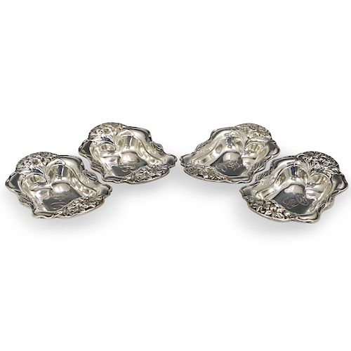 (4 Pc) Set Sterling Silver Nut Dishes
