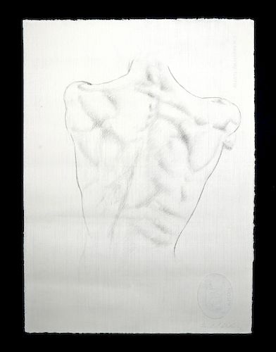 Contemporary Delaney Double-Sided Drawing of Nudes