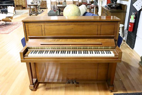 Steinway And Sons Mahogany Upright Piano