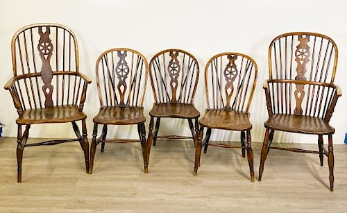 19th Century Elm Windsor Chairs