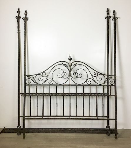 Wrought Iron Four Post Bed