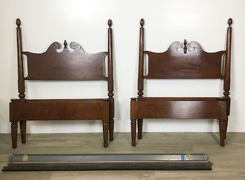 Pair of Federal Twin Beds