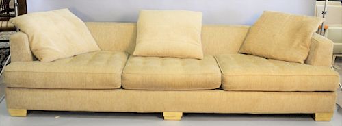 Larry Laslo directional three cushion sofa, ht. 28 in., lg. 121 in.