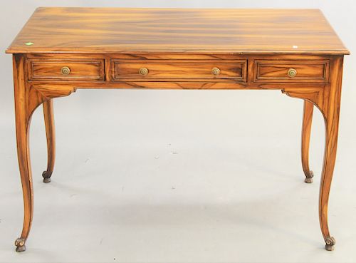 Louis XV Style Rosewood Desk, having three drawers. ht. 30 in., top: 22" x 44"..