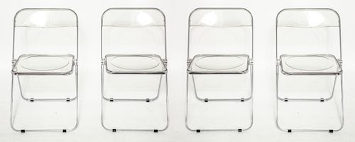 Piretti for Castelli "Plia" Folding Chairs, 4