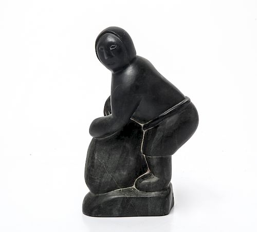Inuit Eskimo Art Carved Stone Figural Sculpture sold at auction on 16th  February | Bidsquare