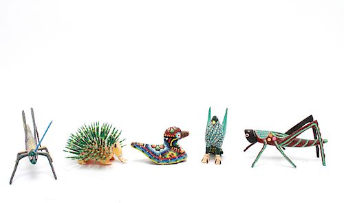 Oaxaca Mexican Painted & Beaded Animals, 5