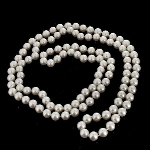 46" 8.5mm Pearl Necklace
