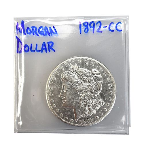 1892-CC Silver Morgan Dollar Coin